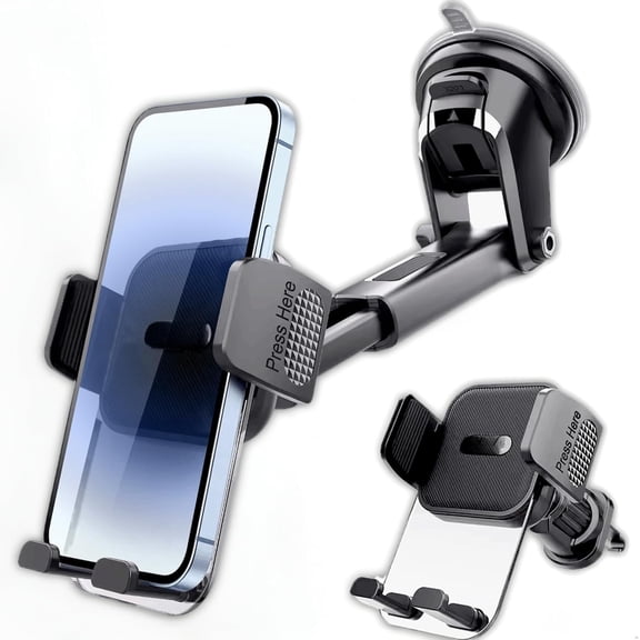 Phone Holder for Dashboard, Windshield, Air Vent - Universal Mount, , Compatible with Smartphones
