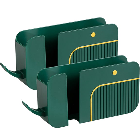 Phone Holder for Holders 2 Pcs Remote Control Storage Box Television Organizer Tv Stand Wall