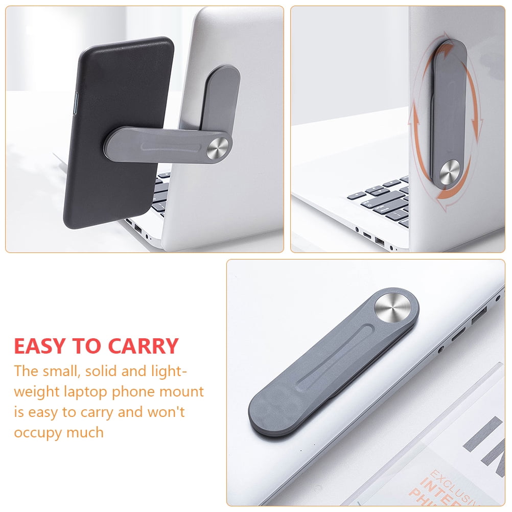 Phone Holder for Laptop 1pc Foldable Side Mount Clip Phone Holder