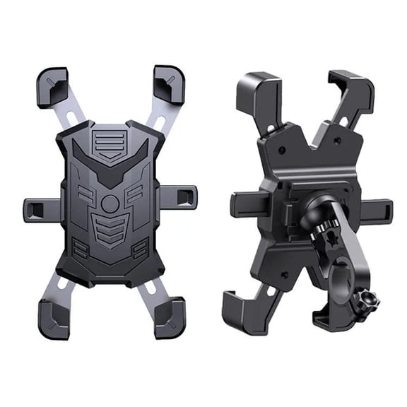 Phone Holder for Scooter, Motorcycle, or Bicycle Handlebar Mount - Black