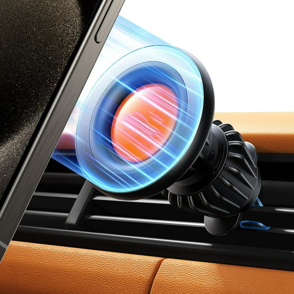 Phone Holders for Your Car, Car Phone Mount, Magnetic Phone Holder for Car Vent and Car Fit for iPhone 15 14 13 12 Pro Plus Max Mini MagSafe Case, Orange