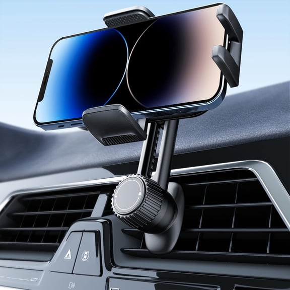 Phone Holders for Your Car: [Never Blocking] Air Vent Cell Phones Mount iPhone 17 Pro Max & Samsung Android Smartphone [Thick Cases Friendly] Hands-Free Auto Mobile Stand