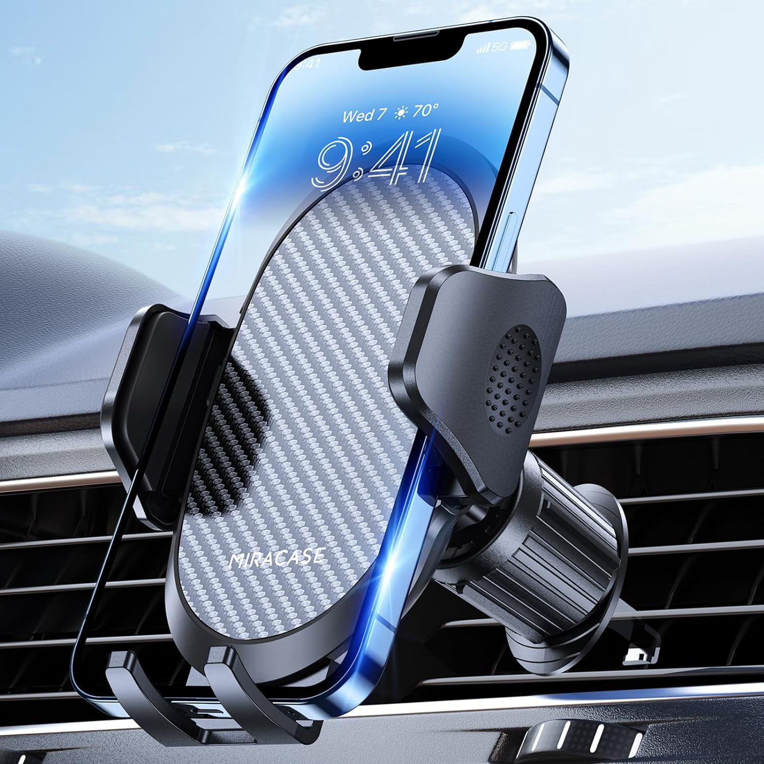 Phone Holders For Your Car With Newest Metal Hook Clip, Air Vent Cell