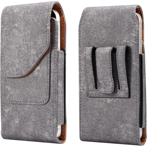Phone Holster Compatible with Samsung Galaxy S25 S24 S23 S22 Plus Cell Phone Wallet Pouch Belt Holder Carrying Case with Clip Compatible with Pixel 8A 7A 6A