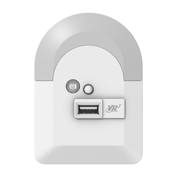 Phone Jack Powered Emergency Night Light & USB Charger by VR3