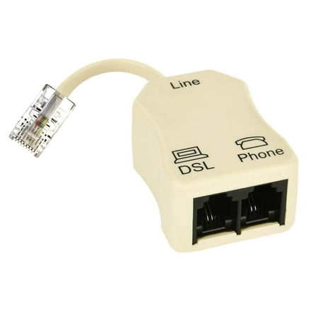 Phone Jack Splitter, in-line DSL Splitter Filter for Phone Line (1 Pcs) price history and forecast - TOEVER