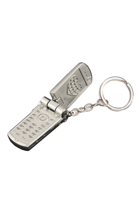 Phone Keychain Foldable Keyring 360 Degree Rotating Metal Toy Decorations 4cm Shaped Charm Key Holder