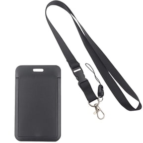 Phone Lanyard Card Holder Water Resistant Vertical Card Case with Removable Neck Lanyard For Badge Keychain Accessories