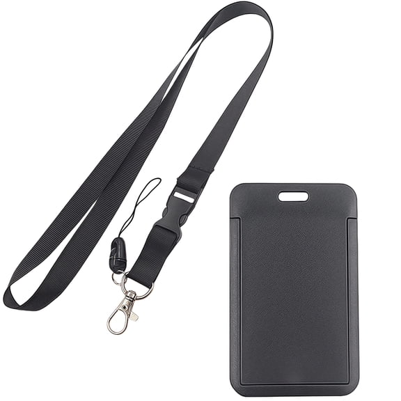 Phone Lanyard Card Holder Water Resistant Vertical Card Case with Removable Neck Lanyard For Badge Keychain Accessories