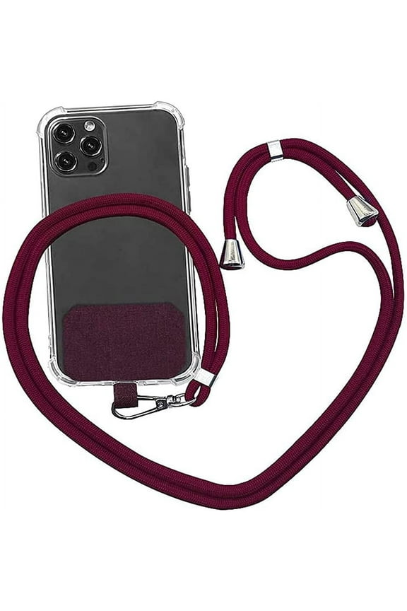 Phone Lanyard, Cell Phone Lanyard with Adjustable Detachable Neckstrap and Phone Tether, Phone Strap Compatible with All Smartphones