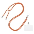 thumbnail image 1 of Phone Lanyard Crossbody Adjustable Neck Lanyard with Transparent Lanyard Patch for Smartphone Orange Red 1 Pcs, 1 of 5