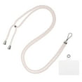thumbnail image 1 of Phone Lanyard Crossbody Adjustable Neck Lanyard with Transparent Lanyard Patch for Smartphone Pink White 1 Pcs, 1 of 5