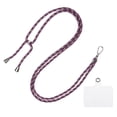thumbnail image 1 of Phone Lanyard Crossbody Adjustable Neck Lanyard with Transparent Lanyard Patch for Smartphone Purple Coffee 1 Pcs, 1 of 5