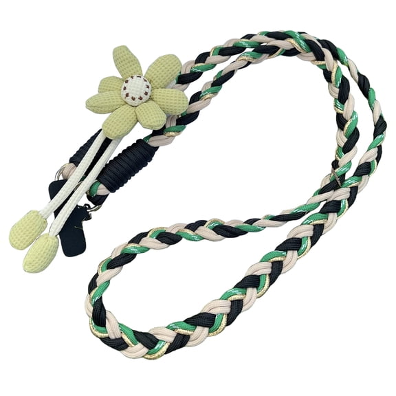 Phone Lanyard Crossbody, Loetky Portable Flower Braided Lanyard, Adjustable Universal Neck Phone Lanyard Strap for Keys Case Accessories Travel