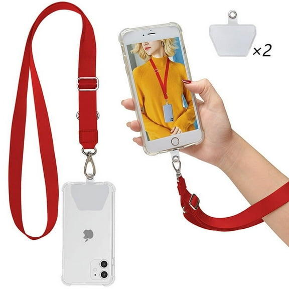 Phone Lanyard, Neck Strap and Wrist Tether Key Chain Holder Universal for Phone Case Anchor Fit All Smartphones