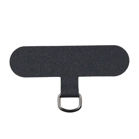 Phone Lanyard Patch/ Drop Protection Phone Strap Parts with Metal Tether Tab Cellphone Case Patch/ for Outdoor Hiking/ , Black