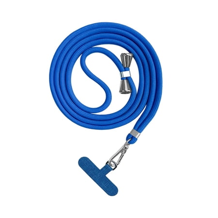 Phone Lanyard Phone Neck Strap Nylon Adjustable Crossbody Phone Safety Strap Safety Tether System for Hiking Climbing Women Men Blue