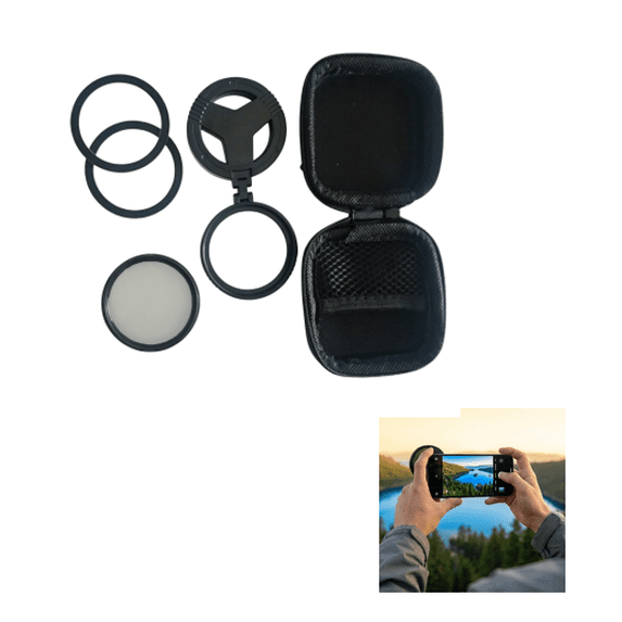 Phone Lens CPL Polarizer Filter, HD Multi-Coated SLR Lens Grade Optical Glass with Retractable Magnetic Mount Adapter, Universal Smartphone Photography Lens Filters Anti-Glare Magnetic Phone Filter