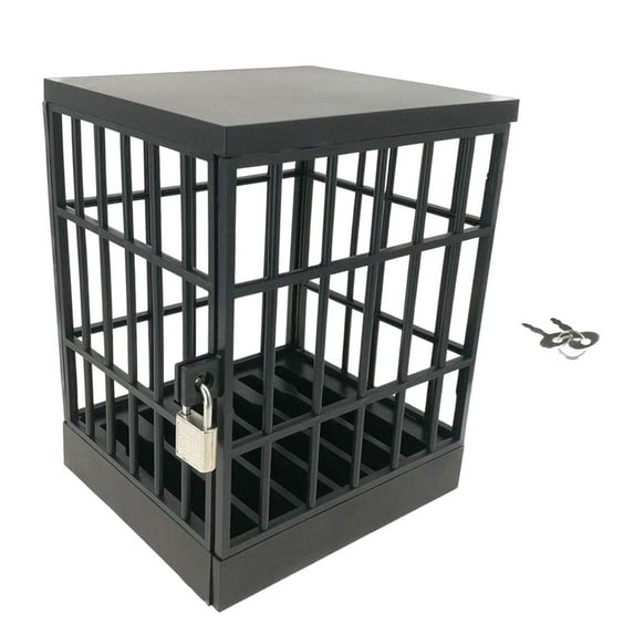 Phone Lock Box Jail Prison Fun for Kids Adults Mobile Phone Addiction Gadget Black