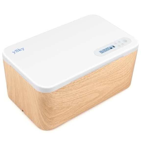 Phone Lock Box with TimerSafe Timed Lock Box Unplug from Phones Video Games Social Media SnacksCravings SelfControl Storage Box for 8.5 inch iPad Time Locker Box woodgrain