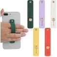 thumbnail image 1 of Phone Loop Finger Holder, 5 Pcs Phone Grip Holder, Finger Cell Phone Grip, Silicone Phone Finger Strap, Telescopic Mobile Phone Holder for All Smartphones(Yellow, Purple, White, Green, Red), 1 of 5