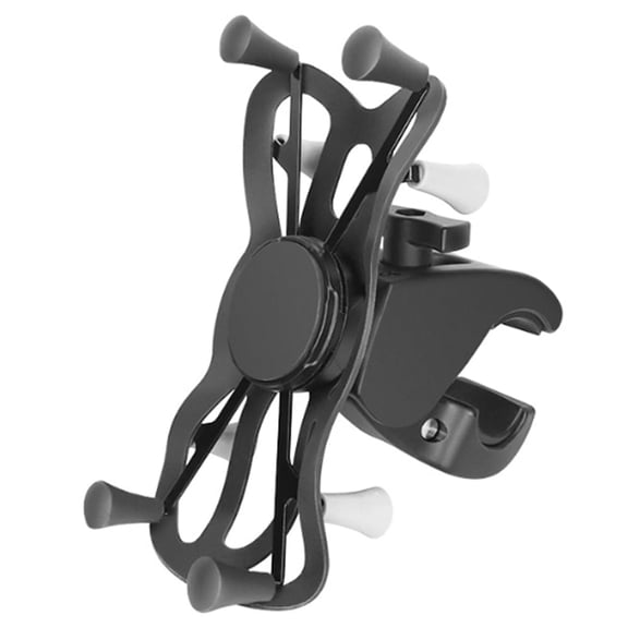 Phone Mount with Clamp, Handlebar Phone Holder for Rails 1.0" to 2.0" in Diameter, Phone Mount for Bike Motorcycle ATV/UTV and More Rails (Clamp Pitch Diameter: 1.0" to 2.0")