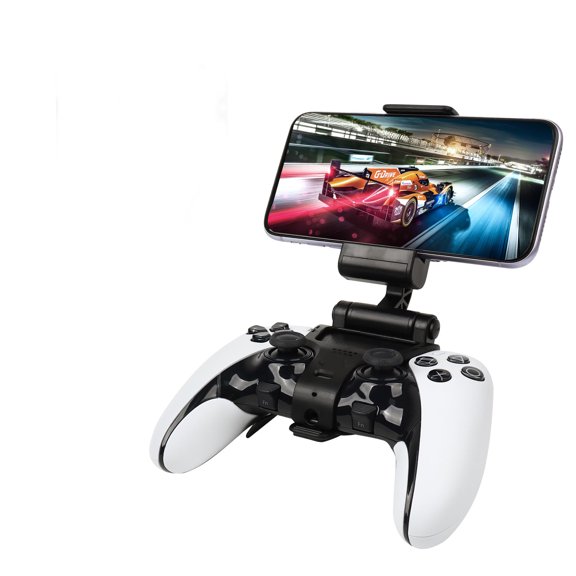 Phone Mount Holder for PS5 Dualsense Edge Controller Accessories, Adjustable Mobile Gaming Clip