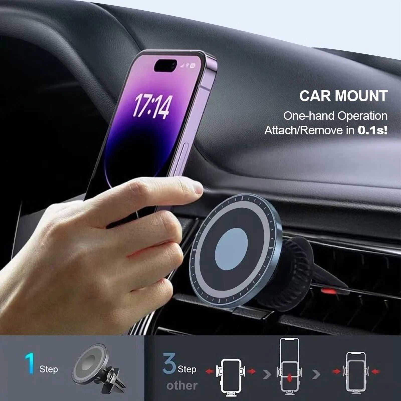 smartphone holder magnetic phone holder for car walmart