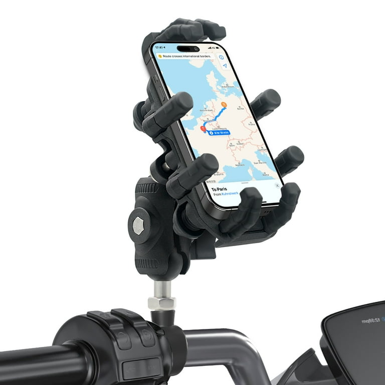 Vibration Dampener Iphone Handlebar Holder Motorcycle Phone Holder Vibration  Dampener Secure Lock Motorcycle Anti-Theft Bike