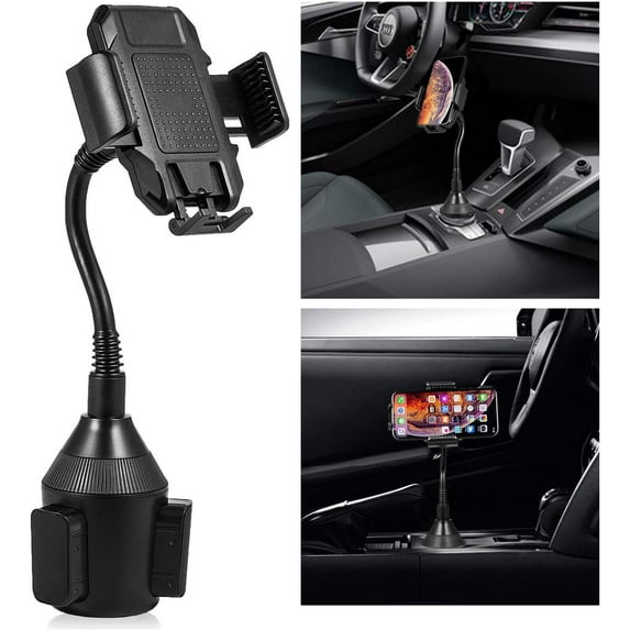 Phone Mount for Car, Car Phone Holder Mount Universal 360 Adjustable Cell phone Holder , Car Cup Holder for All Smartphones