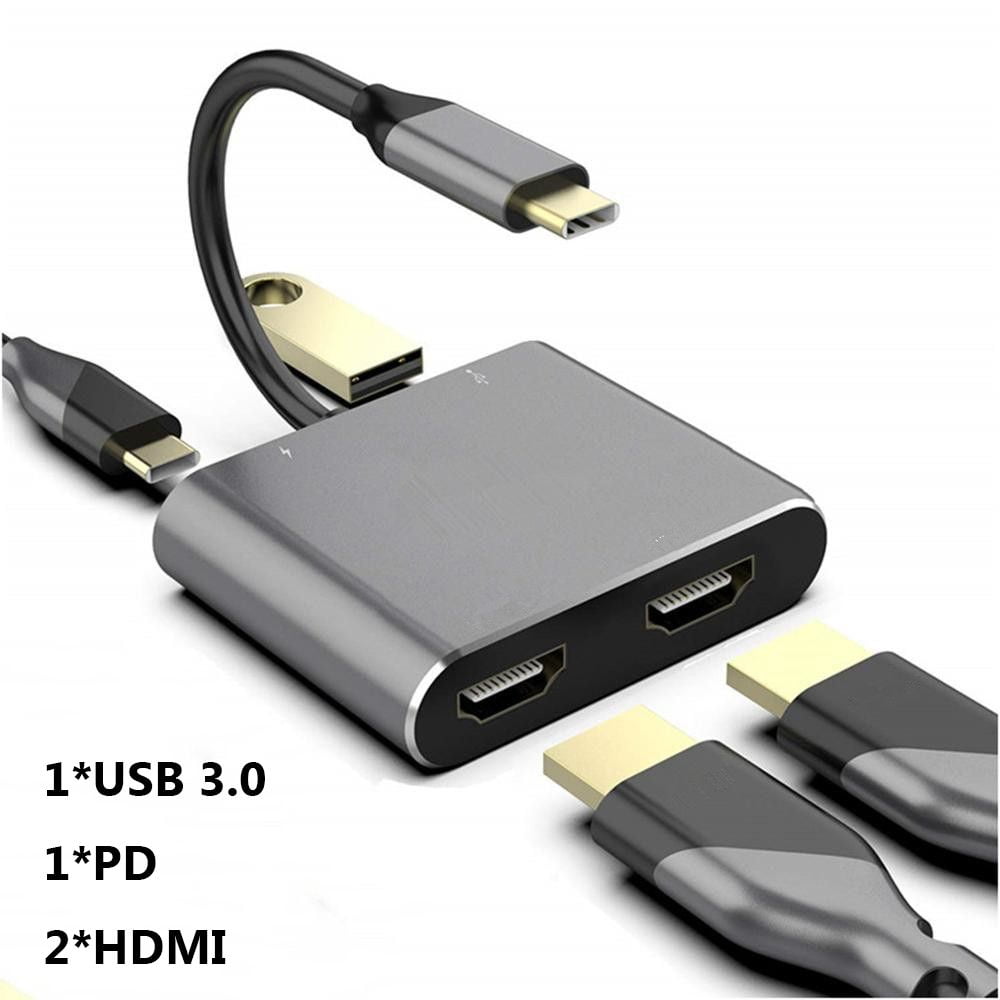 atolla Adaptador USB C a HDMI/VGA (Compatible Thunderbolt 3), USB