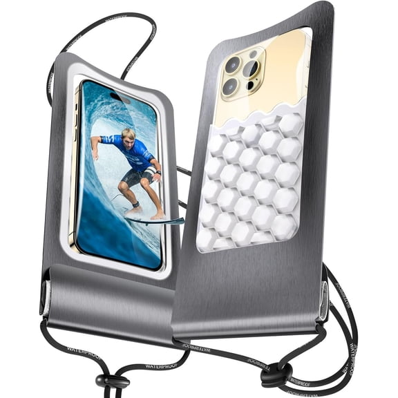 Phone Pouch Floating, [2-Pcs]  Phone Case Bag Cruise Essentials IPX8 Water Proof Phone Pouch for  14/13/ 12 Pro Max Galaxy S22 S23 Travel Essentials Clear