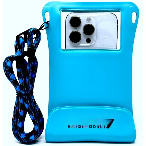 Phone Pouch w/Long Lanyard | IPX8 Adventure Grade Cellphone Dry Bag Case, Fits  15 Pro Max,14 Pro Max, 13 Pro Max, XS, XR, Galaxy S21, for Snorkeling, Kayaking, Cruise Blue