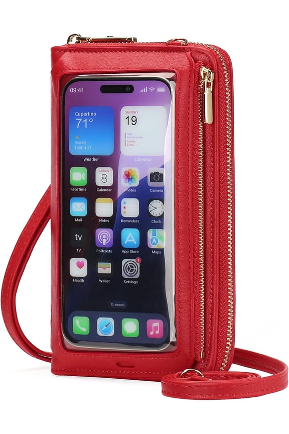 Phone Purse Crossbody Bags for Women Small Travel Wallet Touch Screen RFID Blocking