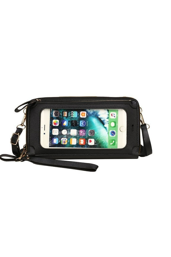 Phone Purse Crossbody Bags for Women Touch Screen Purse Small Travel Wallet RFID Protection Wristlet Cell Phone Bag