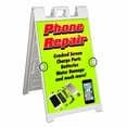 thumbnail image 1 of Phone Repair (24" X 36") Deluxe A-Frame Signicade, Includes 2 Removable Panels & Stand, 1 of 4