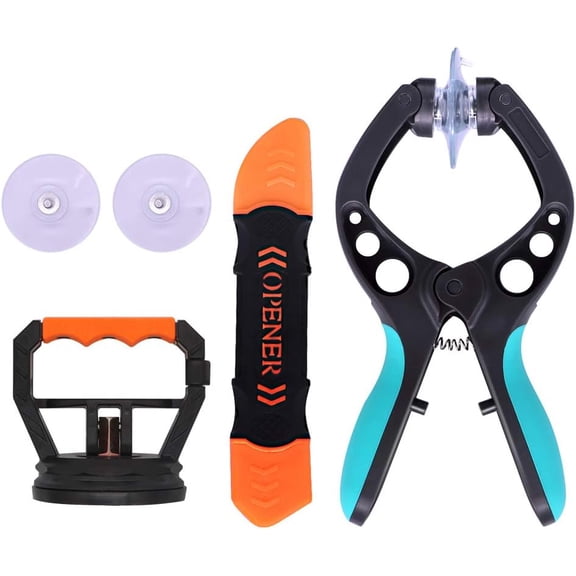 Phone Repair Tools LCD Screen Opening Pliers Suction Cup Kit Spudger Disassembly Tools Set for iPhone Samsung Huawei xiaomi LCD Screen Pry Opening Tools, 3Pcs