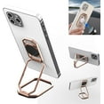 thumbnail image 1 of Phone Ring Holder Finger Kickstand Cell Phone Grip 360° Foldable Phone Stand Metal Phone Back Grip for Magnetic Car Mount Phone Kickstand Attachment Compatible with Most Smartphones, 1 of 14