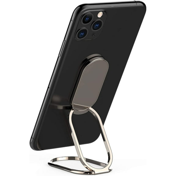 Phone Ring Holder Finger Kickstand Foldable Cellphone Stand 360 Degree Rotation Metal Ring Grip Holder for Magnetic Car Mount Compatible with iPhone 14 Samsung