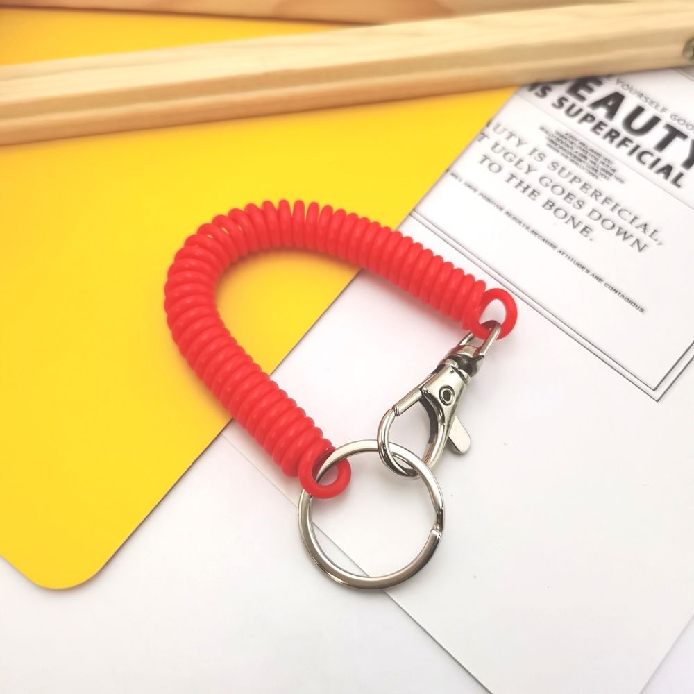 Phone Safety 11cm Spring Lanyard Security Gear Retractable Wrist Coil