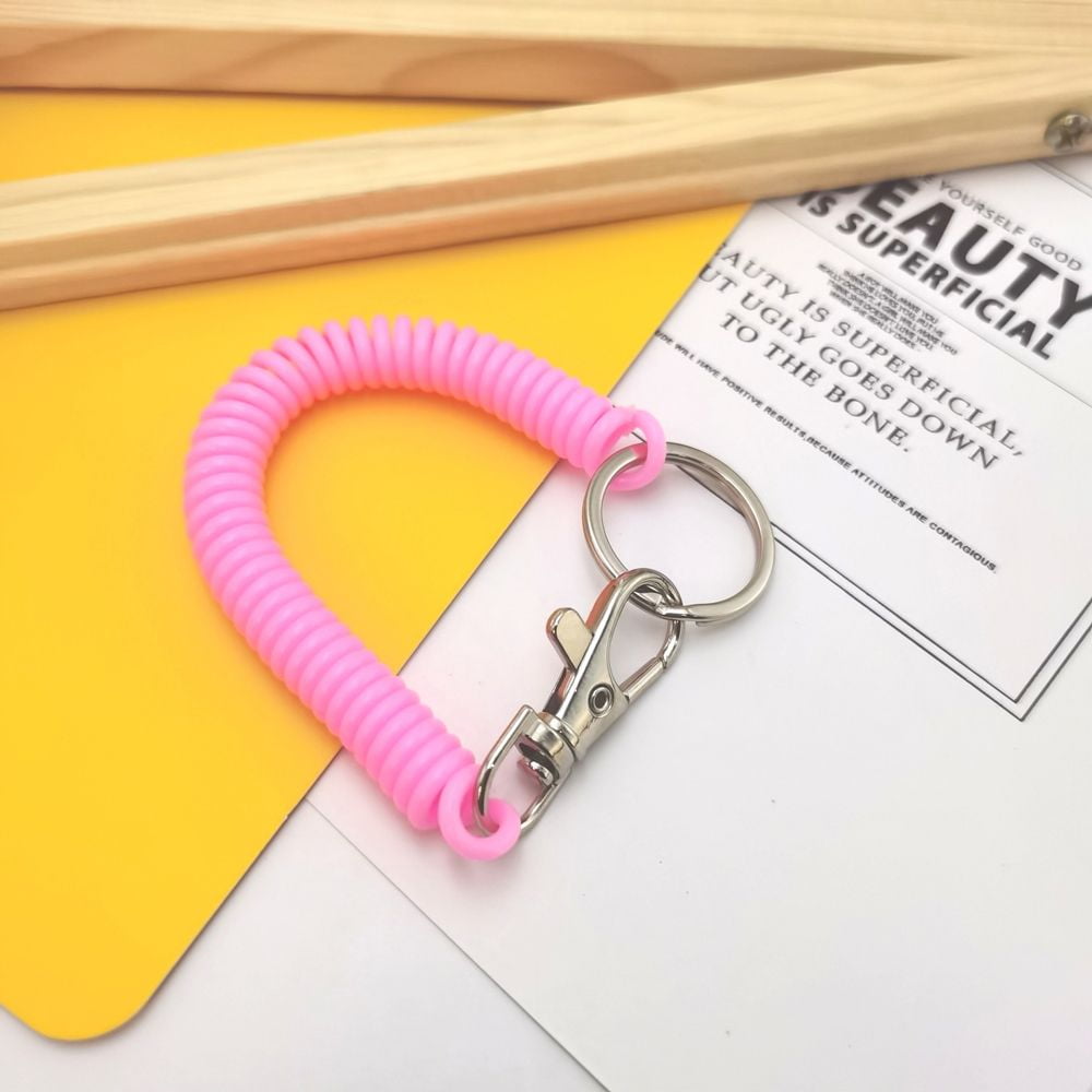 Phone Safety 11cm Spring Lanyard Security Gear Retractable Wrist Coil
