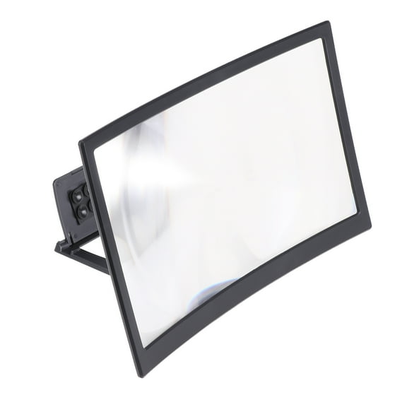 UKCOCO 1Pc Mobile Screen Magnifier Foldable Phone Stand Bracket Black for Clear Video Viewing