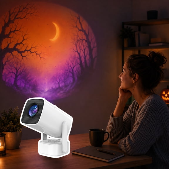 Phone Screen Projection Lamp LED Projector for Home Theater Movie Night Wall Display Decorative