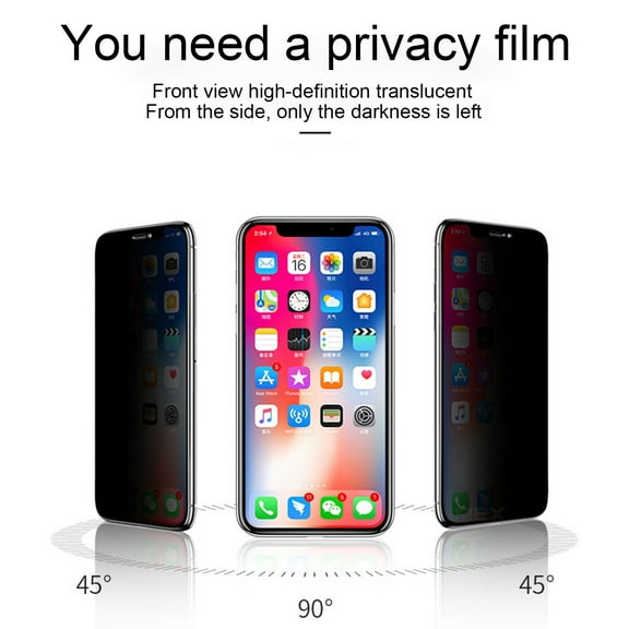 Phone Screen Protector Full Coverage Peep proof Screen Protector Anti shock Exquisite Tempered Glass Screen Cover Compatible for iPhone 13 mini/13/13 Pro/13 Pro Max