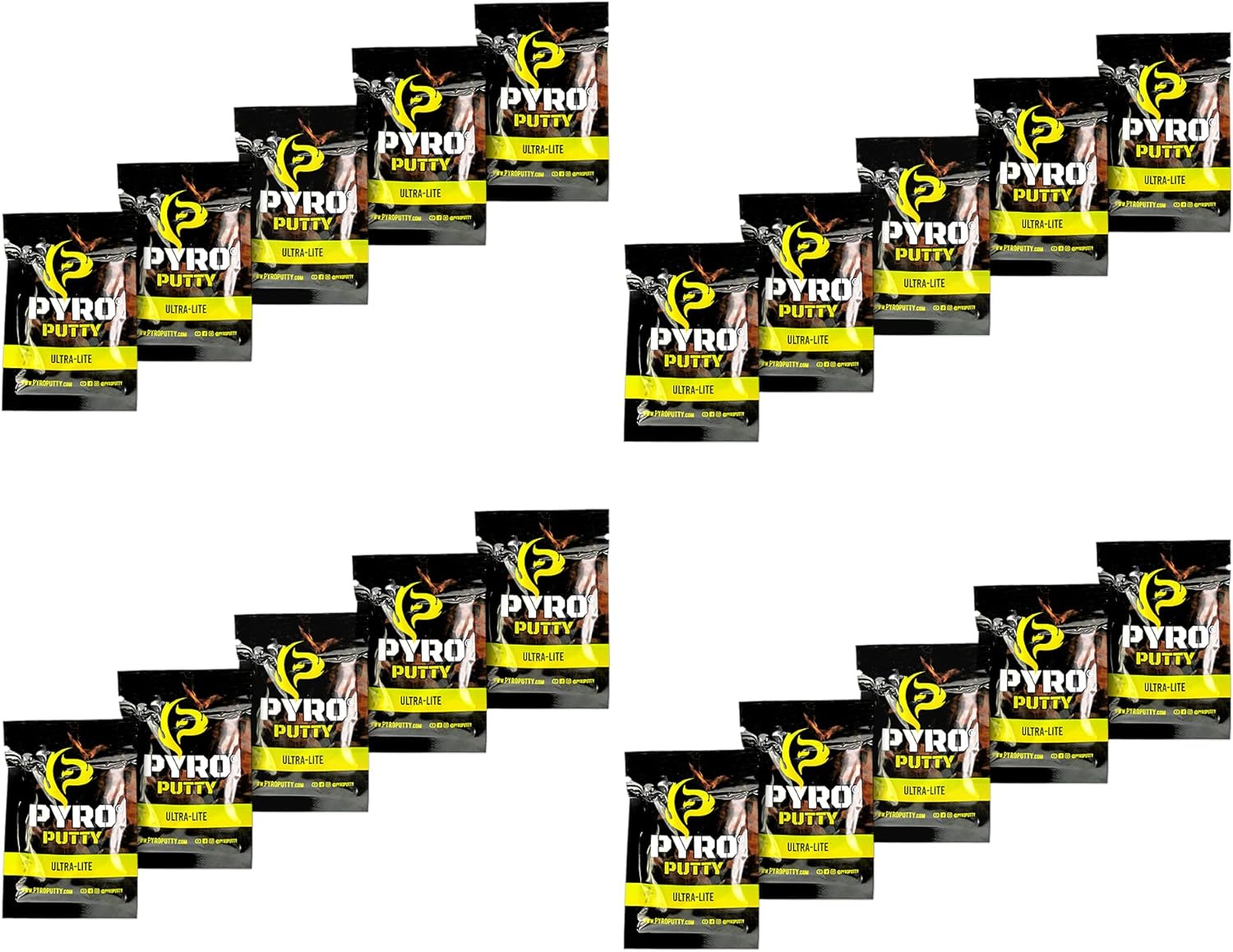 Phone Skope Pyro Putty Fire Starter Single Use 20 or 50 ct Foil Packs