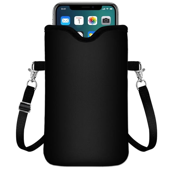 Phone Sleeve Pouch Case Bag with Crossbody Strap Neck Lanyard,Shockproof Universal Phone Bag