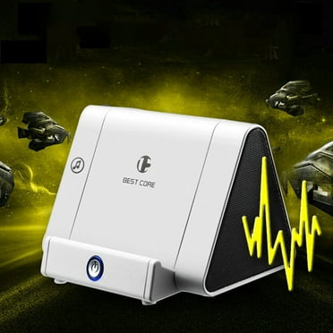Phone Speaker,Cell Phone Stand with Wireless Speaker and Anti Slip Base,Rechargeable Portable Holder Speaker for Home and Outdoors