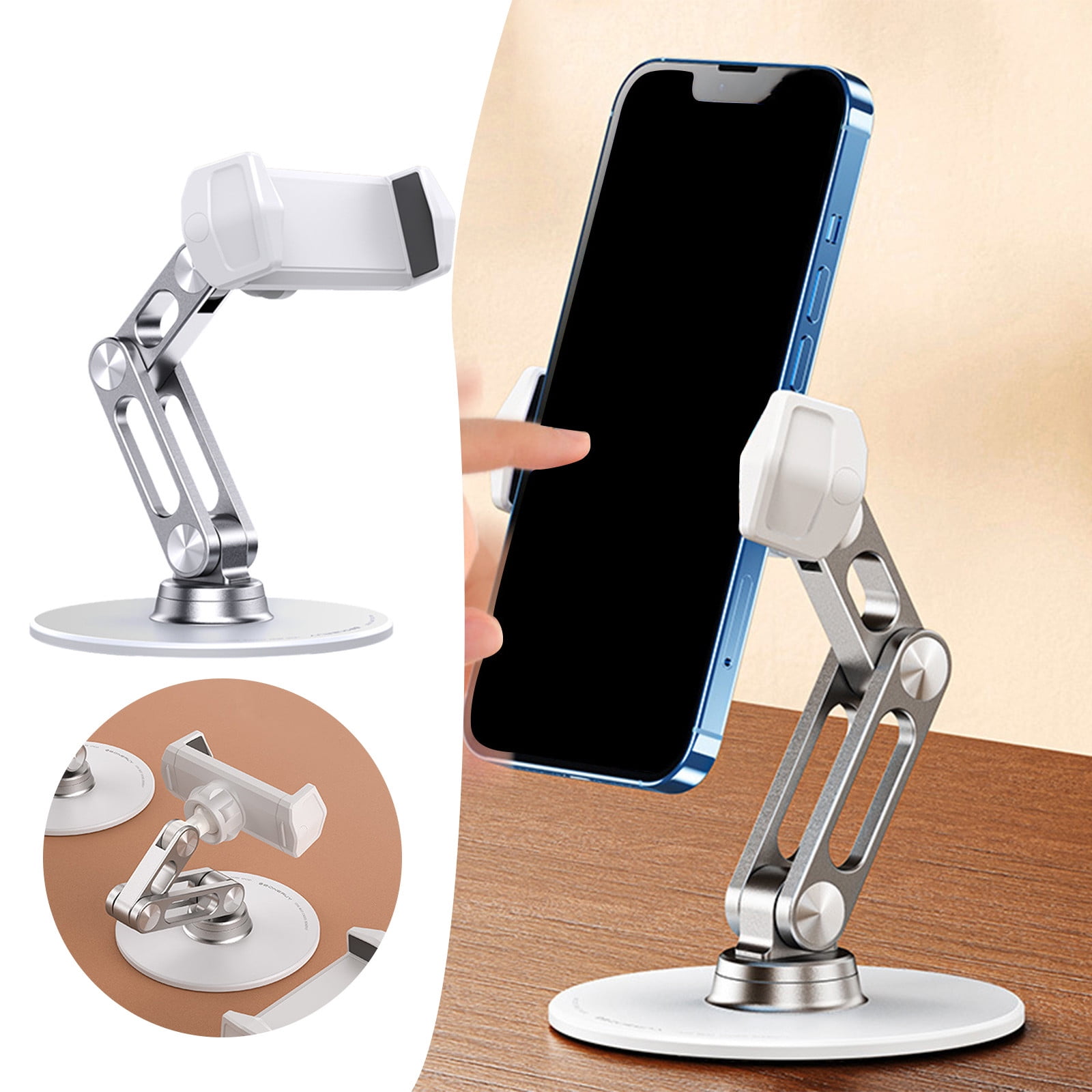 Phone Stand for Filming Clip on Tripod Phone Holder Arm Clamp Desk
