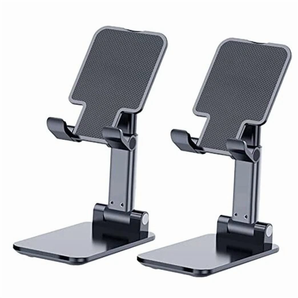 BUTTERFLY- Phone Stand For Desk, 2 Pack Mt-6 Desk Phone Holder Stand For Office Black
