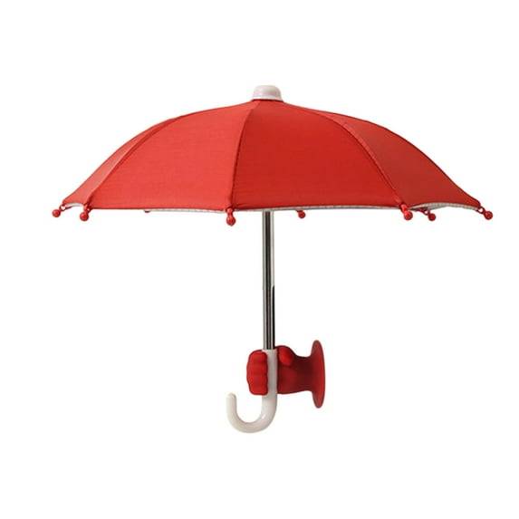 Phone Stand, Phone Umbrella, Outdoor Sunshade for Mobile Phones, Portable Suction Cup Phone Holder with Umbrella for Sun and Rain Protection